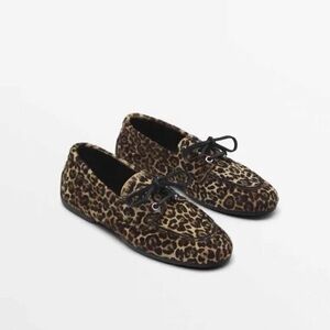 Massimo Dutti Leopard Loafers | NWT